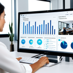 **

"A fashion coordinator analyzing data on a large computer screen displaying online shopping trends and social media analytics, modern office setting, fully clothed, professional attire, safe for work, perfect anatomy, natural proportions, professional, high quality, appropriate content, well-formed hands, proper finger count, family-friendly"

**